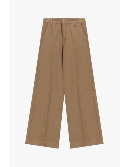 Pantalon palazzo taille haute avec poches latérales Please