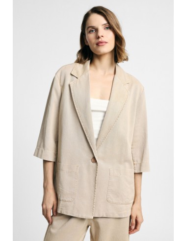 Blazer oversize avec poches frontales et manches larges Please