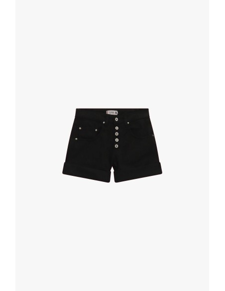 Regular-fit shorts met omslag en knopen aan de voorkant, alstublieft
