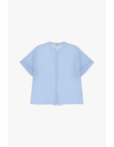 Chemise à col rond et manches courtes avec boutons Dixie