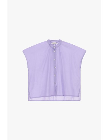 Chemise ample sans manches à boutons apparents Dixie