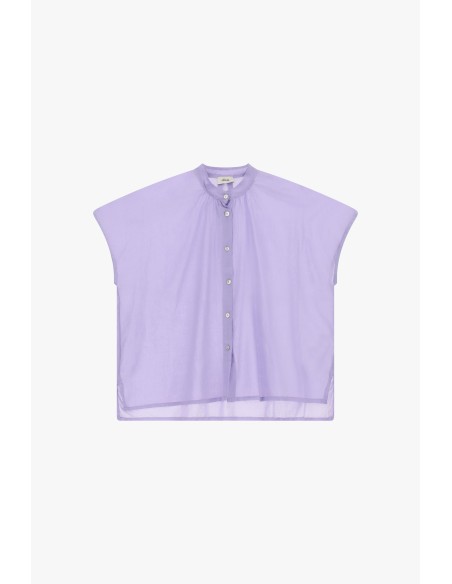 Chemise ample sans manches à boutons apparents Dixie