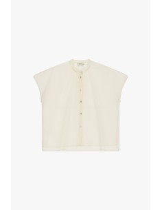 Chemise ample sans manches à boutons apparents Dixie