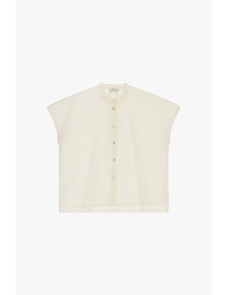 Chemise ample sans manches à boutons apparents Dixie