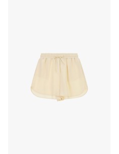 Short coupe classique à bord arrondi et taille élastiquée Dixie