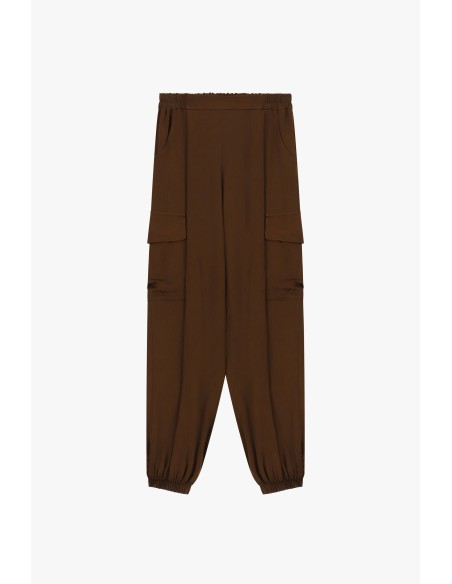 Broek met cargozakken en elastische zoom Dixie