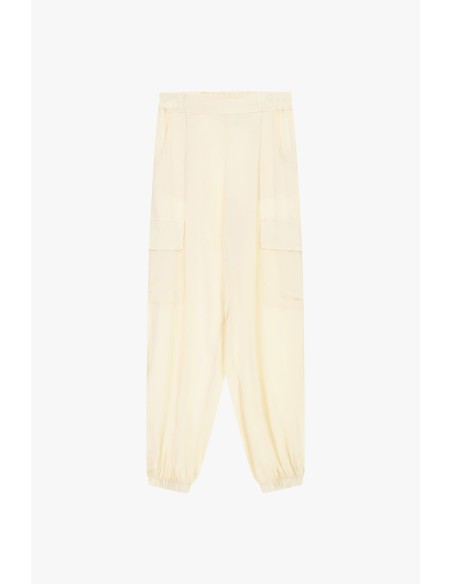 Broek met cargozakken en elastische zoom Dixie