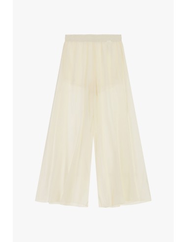 Wijde palazzobroek met elastische taille van Dixie