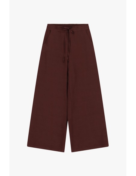 Pantalon palazzo à taille élastique et cordon de serrage Dixie