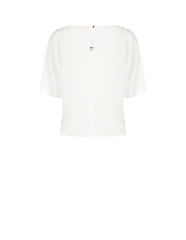 Blouse ample et fluide en georgette à manches chauve-souris « Rinascimento »