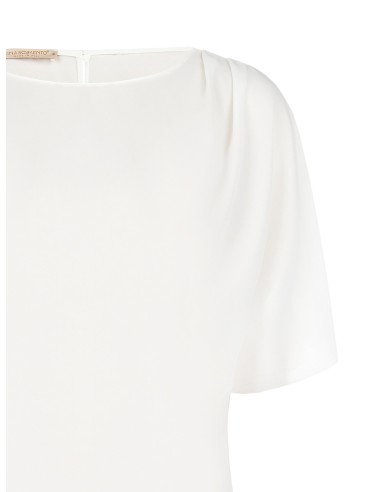 Blouse ample et fluide en georgette à manches chauve-souris « Rinascimento »