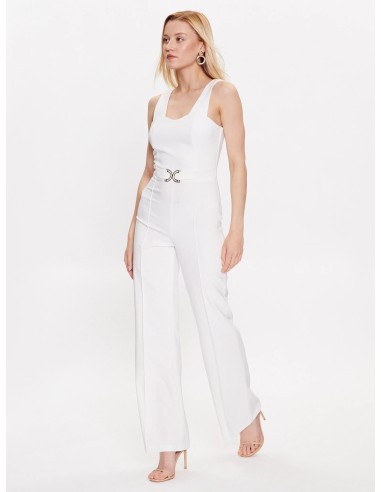 Flare jumpsuit met juweel in de taille van Rinascimento