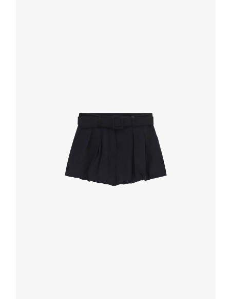 Short hot pants plissé avec ceinture assortie Dixie
