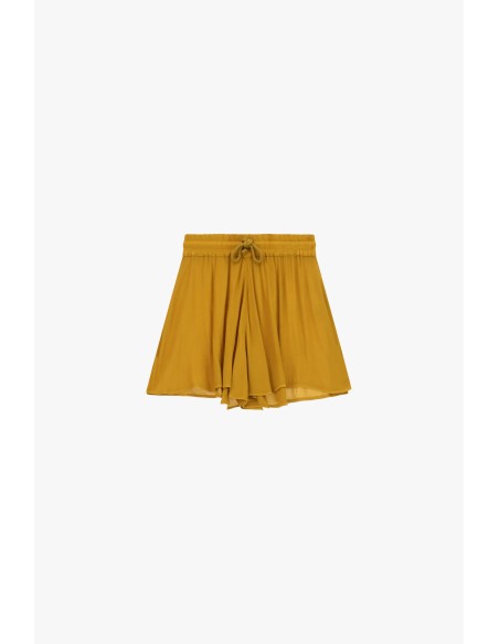 Jupe-short courte à taille élastiquée avec cordon de serrage Dixie