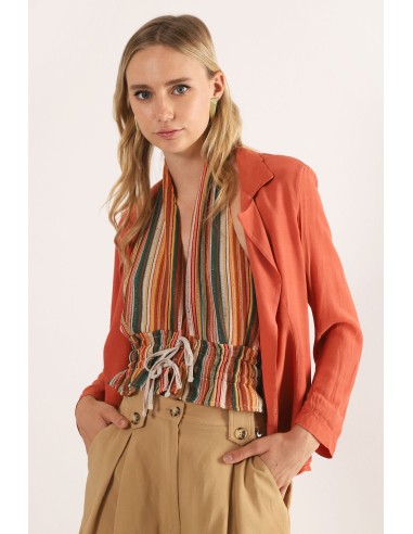 Veste fluide à revers classiques Dixie