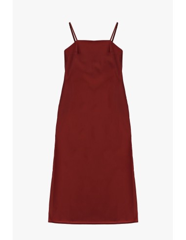 Robe midi à fines bretelles et coupe droite Dixie