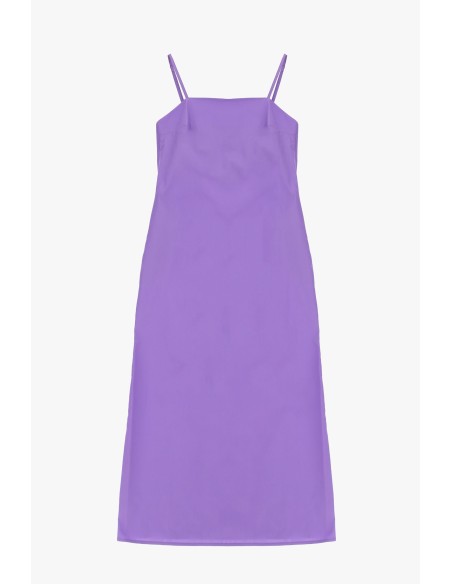 Robe midi à fines bretelles et coupe droite Dixie