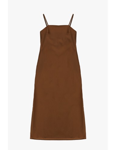 Robe midi à fines bretelles et coupe droite Dixie