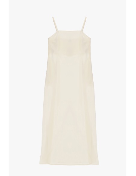 Robe midi à fines bretelles et coupe droite Dixie