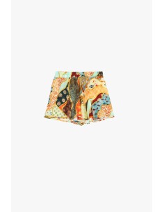 Regular-fit shorts met veelkleurige fantasieprint Dixie