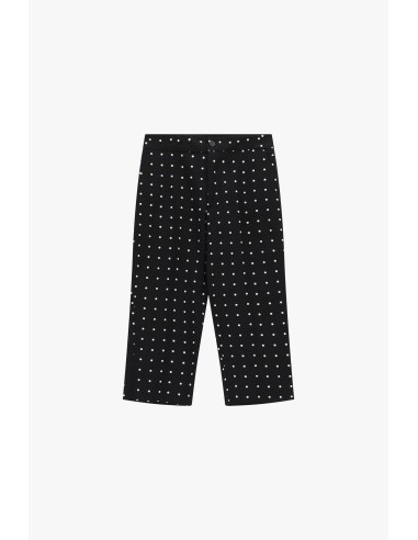 Regular-fit bermuda met stippenmotief en sluiting aan de voorkant Please