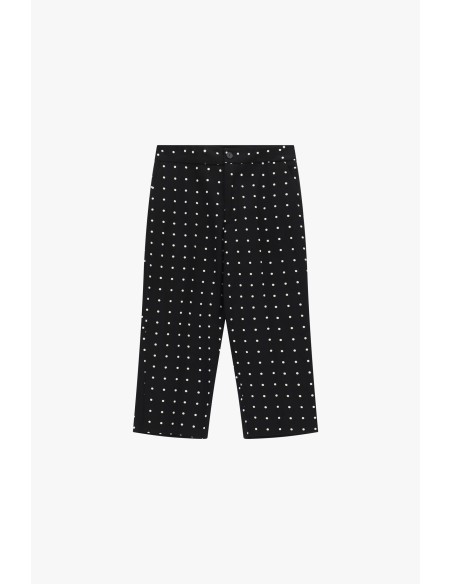 Bermuda coupe regular à motif à pois avec fermeture frontale Please