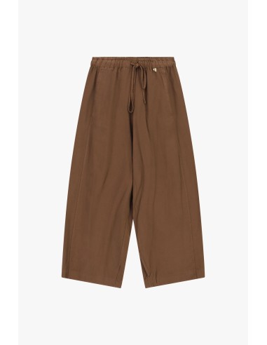 Pantalon palazzo court avec élastique et cordon de serrage Dixie