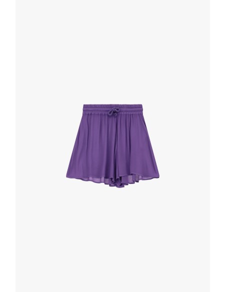 Jupe-short courte à taille élastiquée avec cordon de serrage Dixie