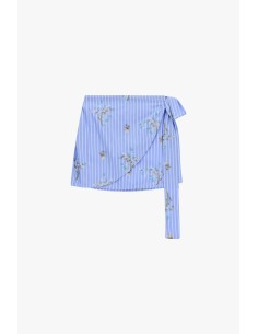 Jupe courte portefeuille à imprimé floral Dixie 2