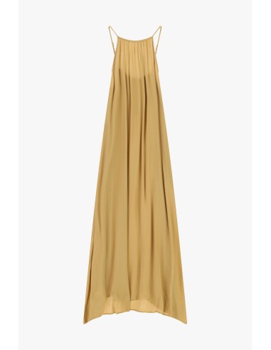 Robe longue et ample à fines bretelles avec drapé Dixie
