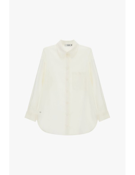 Chemise coupe régulière avec poche plaquée sur le devant et manches longues, s’il vous plaît