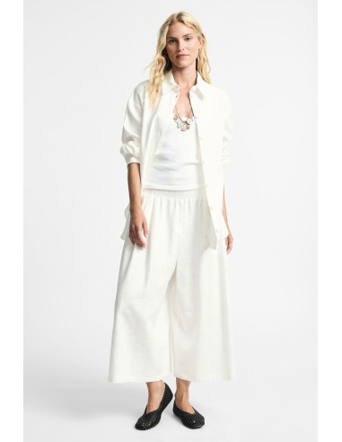 Pantalon palazzo ample à taille élastiquée Please