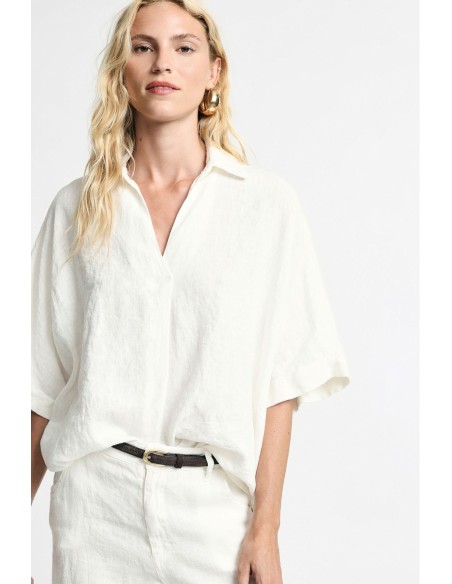 Blouse ample à manches courtes avec col classique s'il vous plaît