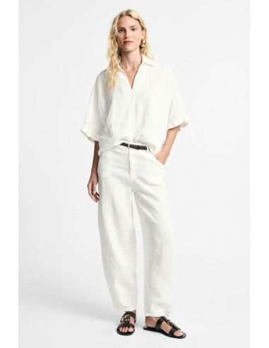Pantalon palazzo taille haute à coupe cropped Please