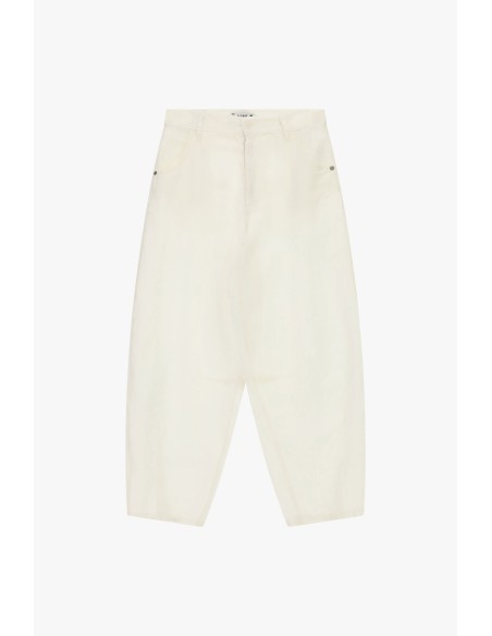 Pantalon palazzo taille haute à coupe cropped Please