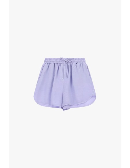 Dixie regular-fit shorts met afgeronde zoom en elastische taille