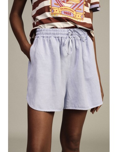 Short regular fit avec bord arrondi et taille élastiquée Dixie