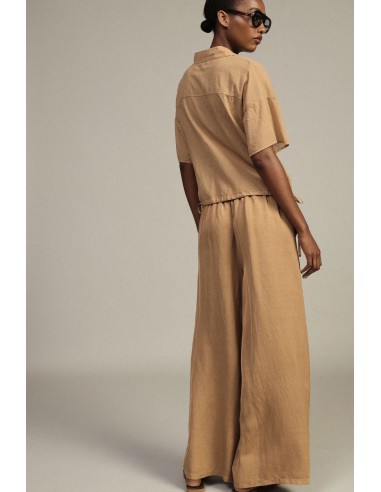 Pantalon palazzo à taille élastique et cordon de serrage Dixie