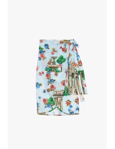 Jupe courte portefeuille à motif floral Dixie