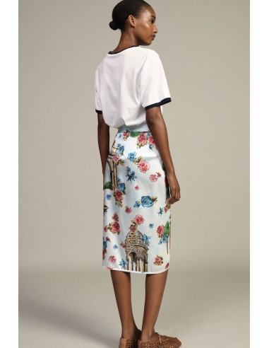 Jupe courte portefeuille à motif floral Dixie
