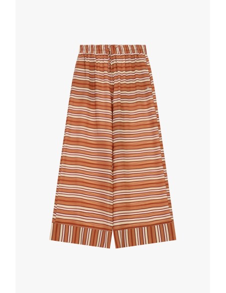 Pantalon palazzo à rayures avec taille élastiquée Please