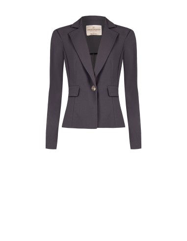Veste blazer cintrée en crêpe scuba Rinascimento