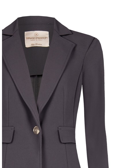 Veste blazer cintrée en crêpe scuba Rinascimento