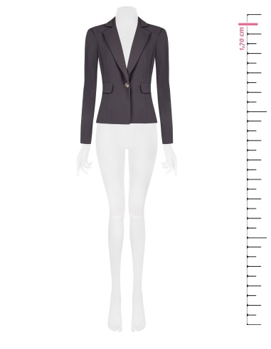 Veste blazer cintrée en crêpe scuba Rinascimento