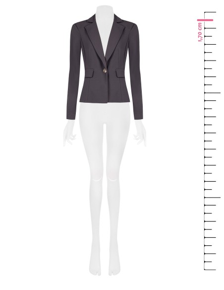 Veste blazer cintrée en crêpe scuba Rinascimento