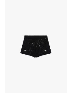 Shorts ajourés à motif géométrique avec taille élastiquée Dixie
