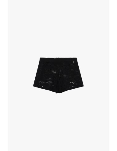 Shorts ajourés à motif géométrique avec taille élastiquée Dixie