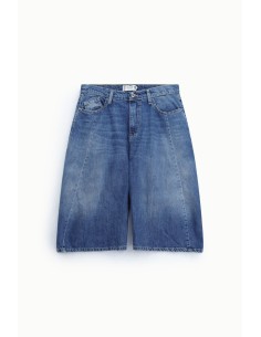 Bermuda regular fit en denim avec poches latérales s'il vous plaît 2