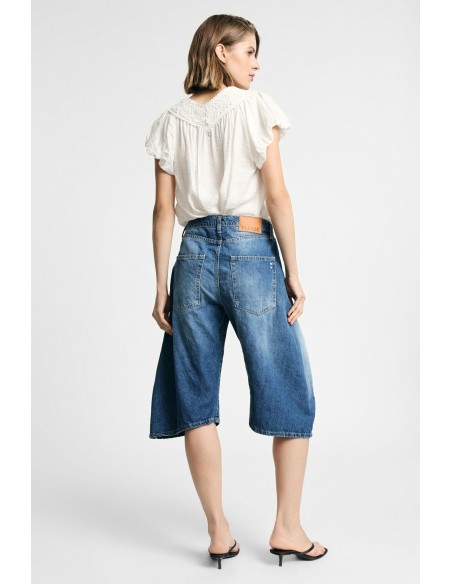 Bermuda regular fit en denim avec poches latérales s'il vous plaît
