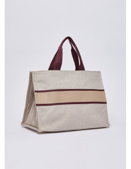 Grand sac cabas en tissu Liu Jo